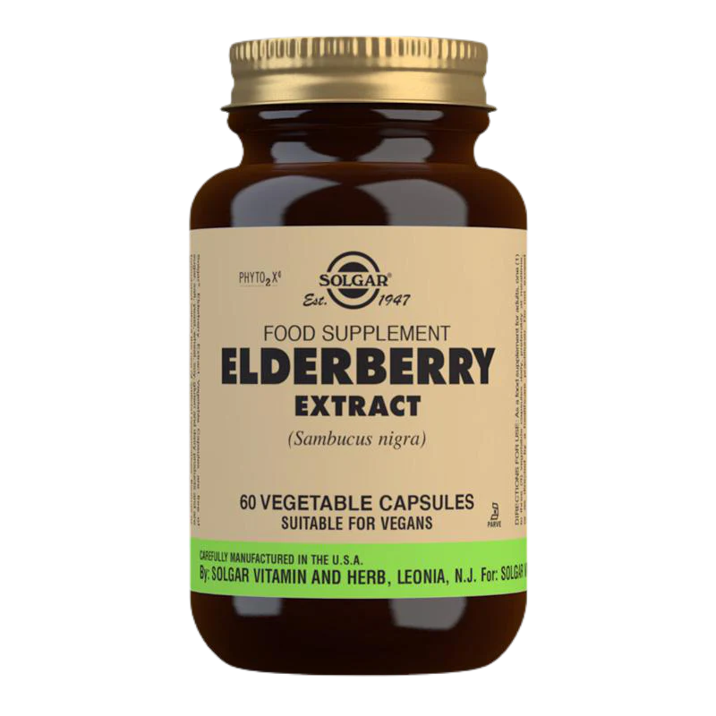 Solgar Elderberry Extract Vegetable Capsules - Pack of 60