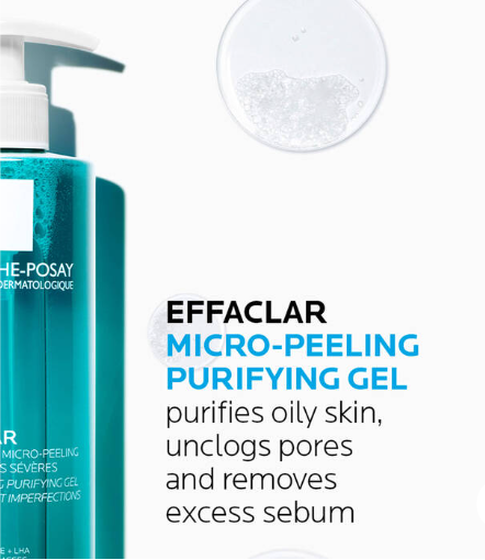 La Roche-Posay Effaclar Micro-Peeling Face and Body Cleansing Gel 200ml