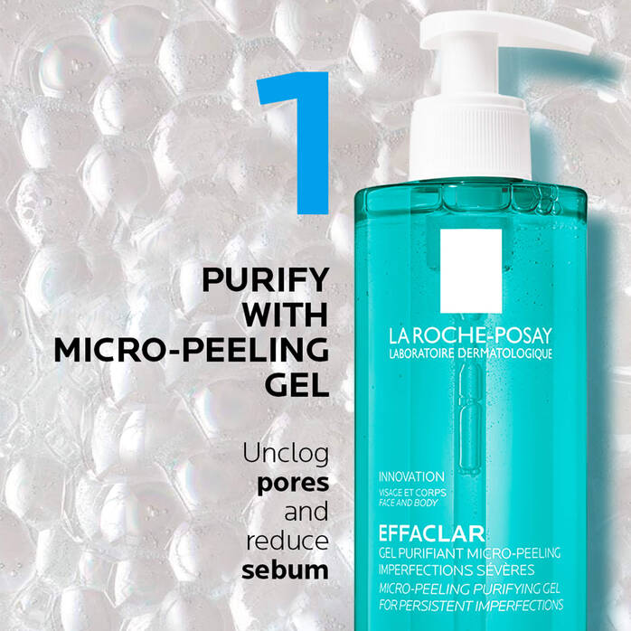 La Roche-Posay Effaclar Micro-Peeling Face and Body Cleansing Gel 200ml