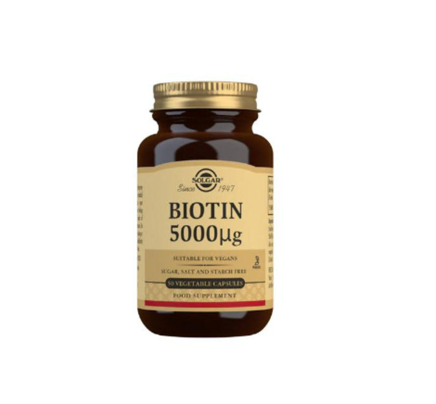 Solgar Biotin Vegetable Capsules 5000ug