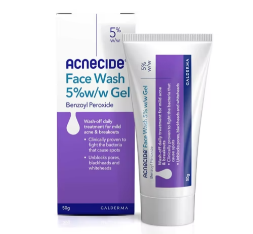 Acnecide Face Gel Spot Treatment with 5% Benzoyl Peroxide