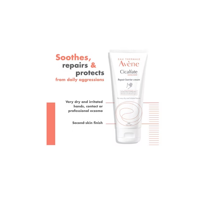 Avene Cicalfate Restorative Hand Cream for Very Dry, Cracked Hands 100ml