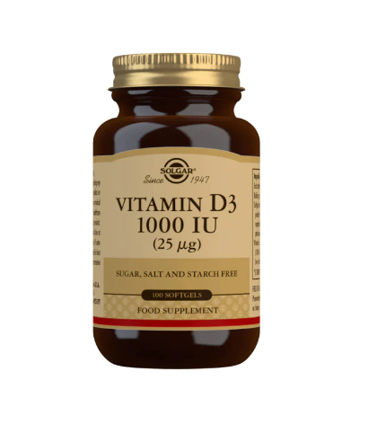 Solgar D3 1000iu (25ug) 100 Soft gels