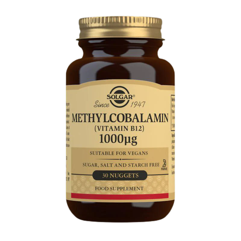 Solgar Methylcobalamin (Vitamin B12) 1000 µg Nuggets - Pack of 30