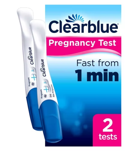Clearblue Rapid Detection Pregnancy Test  result in 1 minute- 2 tests