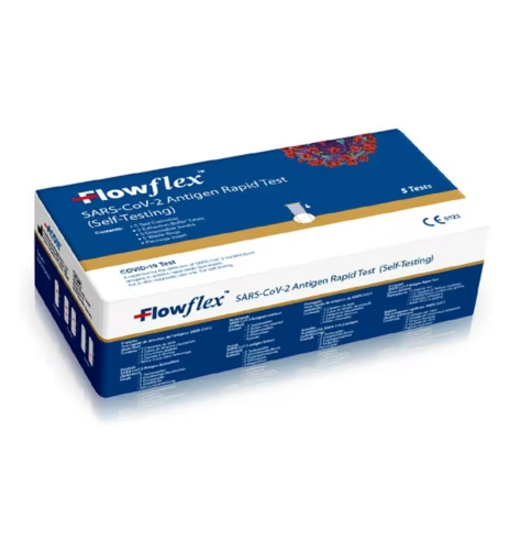 Flowflex Antigen Rapid Test Lateral Flow Self-Testing 5 Kits