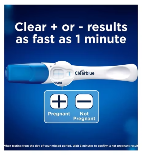 Clearblue Rapid Detection Pregnancy Test  result in 1 minute- 2 tests