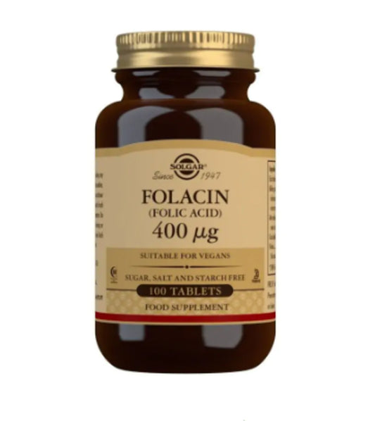 Solgar Folacin (Folic Acid) 400 mcg 100 Tablets