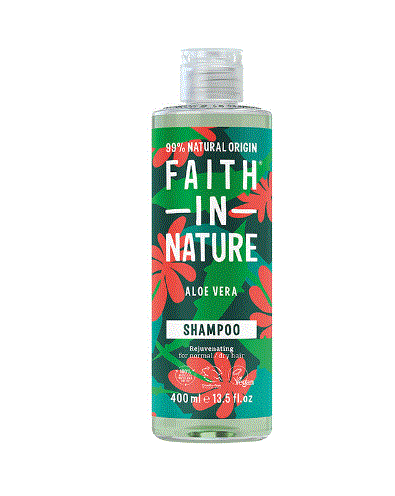 Faith In Nature Organic Aloe Vera Shampoo, Soothing for Normal Hair & Scalp 400ml