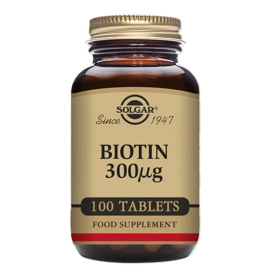 Solgar Biotin 300 mcg Tablets - Pack of 100