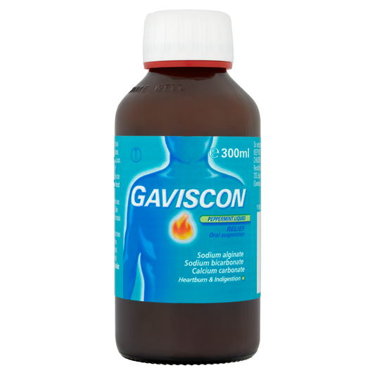 Gaviscon peppermint liquid  relief oral suspension 300ml